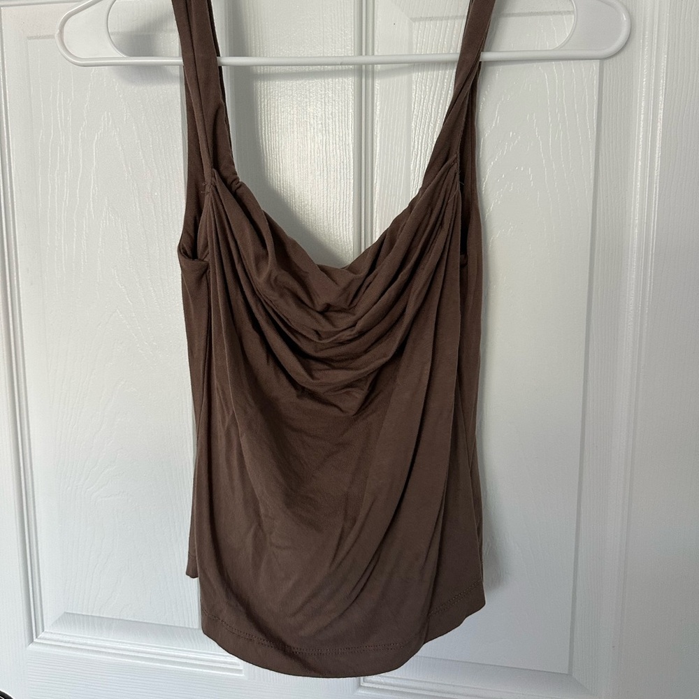 brown white fox top